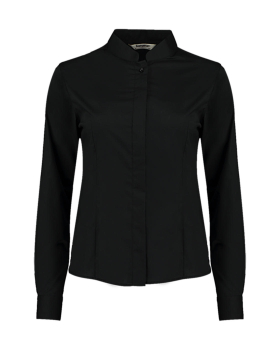 Women`s Tailored Fit Mandarin Collar Shirt Kustom Kit KK740