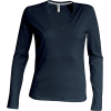 T-Shirt Col V Manches Longues Femme Kariban K382