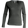 T-Shirt Col V Manches Longues Femme Kariban K382