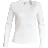 T-Shirt Col V Manches Longues Femme Kariban K382