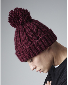 Cable Knit Melange Beanie Beechfield B480