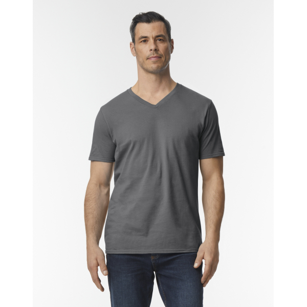 T-shirt Col V Softstyle Gildan - Confort et Style Assuré
