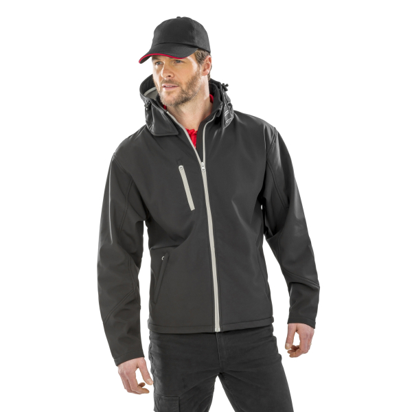 Veste Softshell Capuche Homme TX Performance Result R230M