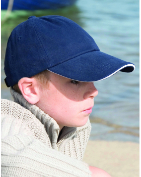 Junior Brushed Cotton Cap Result Caps RC024PJ