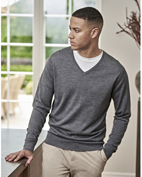 Pull col en V Tee Jays 6001