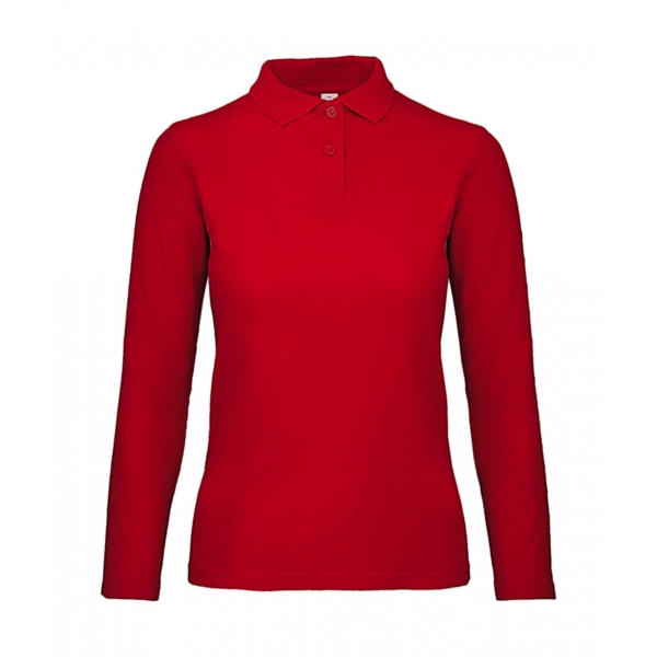 Polo Femme ID.001 Manches Longues B&C PWI13