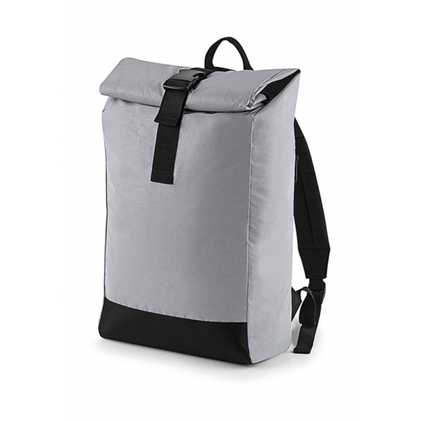 Reflective Roll-Top Backpack Bag Base BG138