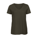 T-shirt Col V Femme Bio Organic Inspire V Tee women B&C TW045