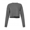 Sweat-shirt Femme Court Crop Fleece Bella 7503