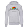 Vintage Hooded Sweat Classic Large Logo Print Fruit of the Loom 012208A