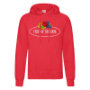 Vintage Hooded Sweat Classic Large Logo Print Fruit of the Loom 012208A
