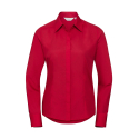 Chemise Femme en Popeline Coupe Ajustée et Manches Longues Russell 924F