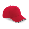 Authentic 5 Panel Cap - Piped Peak Beechfield B25c