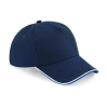 Authentic 5 Panel Cap - Piped Peak Beechfield B25c