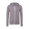 Sweat-shirt Zippé à Capuche en Polyester Coton Unisexe Bella 3739