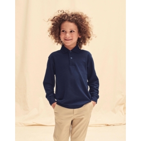 Polo Enfant 65/35 Manches Longues Fruit of the Loom 63-201-0