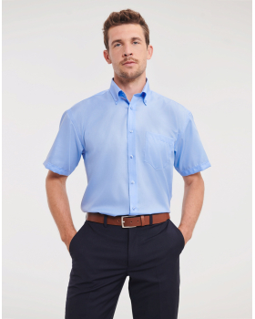 Chemise Homme Manches Courtes Sans Repassage Russell 957M