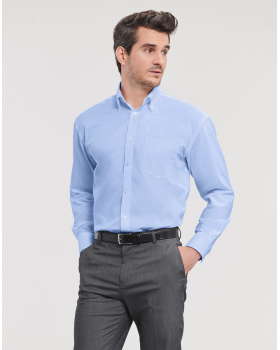 Chemise Homme Manches Longues Sans Repassage Classique Russell 956M