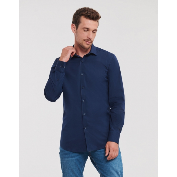Chemise Homme Manches Longues Stretch Russell 960M