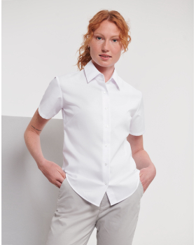 Chemise Femme Manches Courtes Tissu Oxford Russell 933F