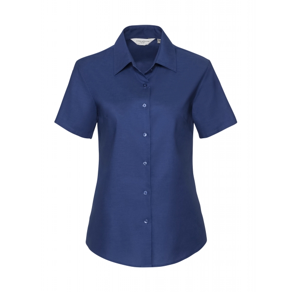 Chemise Femme Manches Courtes Tissu Oxford Russell 933F