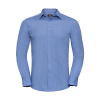 Chemise en Popeline Coupe Ajustée et Manches Longues Russell 924M