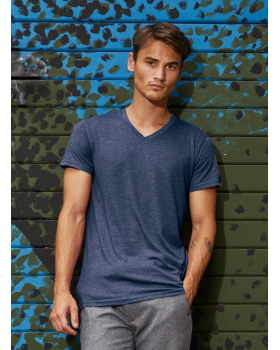 T-Shirt Triblend Col V Homme B&C TM057