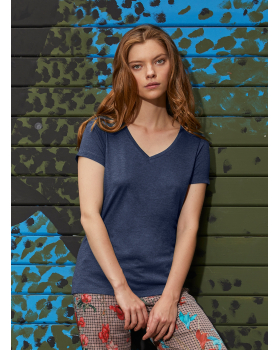 T-Shirt Triblend Col V Femme B&C TW058