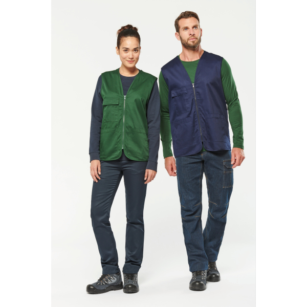Gilet polycoton multipoches unisexe WK608