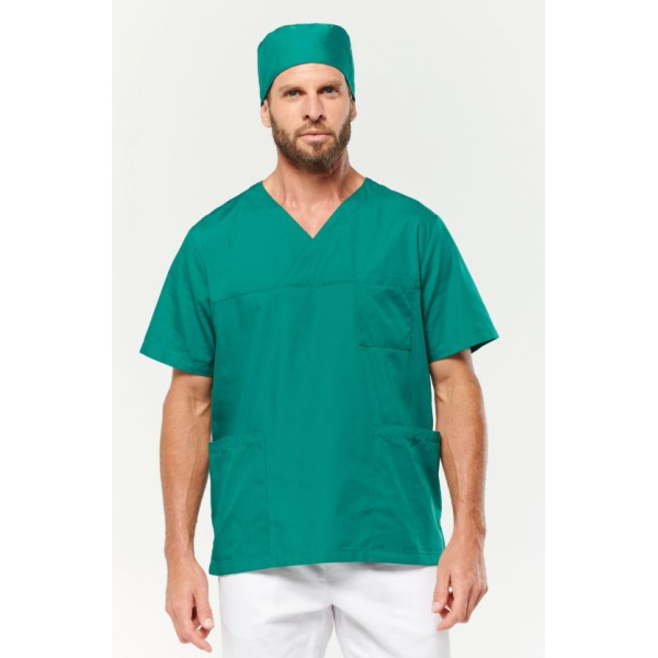 Tunique Manches Courtes en Polyester coton WK507