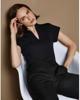 Top Femme avec Col Mao Kustom Kit KK770