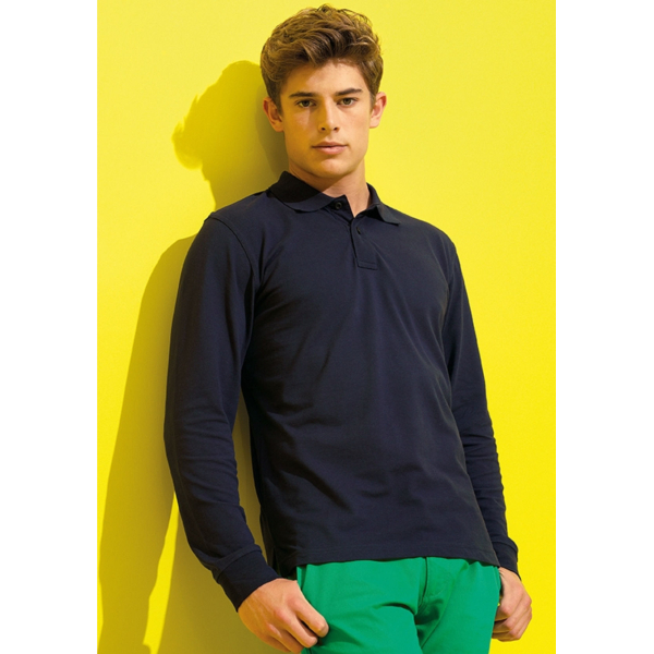 Polo manches longues Homme Asquith & Fox AQ030 - 1