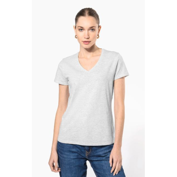 T-Shirt Col V Manches Courtes Femme Kariban K381 - 22