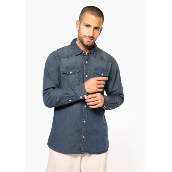 Chemise Denim Manches Longues Kariban K519 - 1