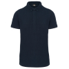 Polo col boutons pression manches courtes homme Navy