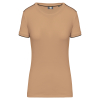 T-shirt Day To Day manches courtes femme Camel / Black