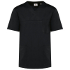 Tunique manches courtes polycoton unisexe Black
