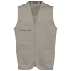 Gilet polycoton multipoches unisexe Beige