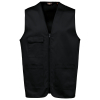 Gilet polycoton multipoches unisexe Black