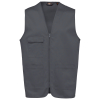 Gilet polycoton multipoches unisexe Convoy Grey