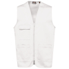 Gilet polycoton multipoches unisexe White