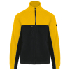 Veste micropolaire bicolore écoresponsable unisexe Black / Yellow