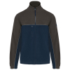 Veste micropolaire bicolore écoresponsable unisexe Navy / Dark Grey