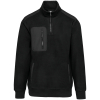 Polaire écoresponsable col zippé unisexe Black