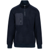 Polaire écoresponsable col zippé unisexe Navy