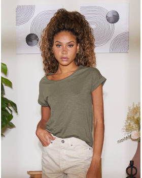 T-shirt Femme Épaules Tombantes Build Your Brand BY021