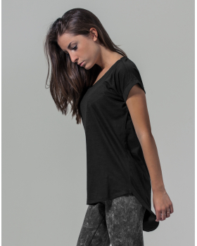 T-shirt Femme Long Effet Flammé Build Your Brand BY036