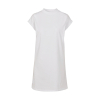 Robe Femme Col Montant et Épaules Tombantes Build Your Brand BY101 white