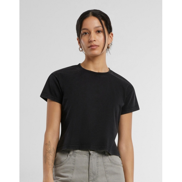 T-shirt Femme Court Vintage Build Your Brand BY305