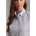 Chemise vichy gros carreaux manches longues pour femme Premier PR352